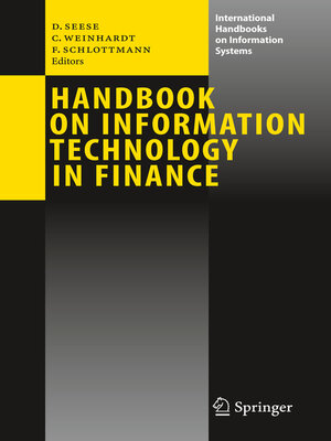 cover image of Handbook on Information Technology in Finance